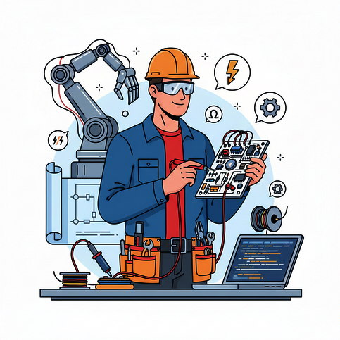 elektrotechniker_bei_der_arbeit_auf_weiem_hinterg